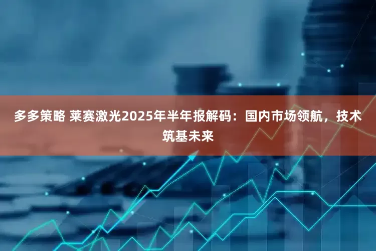 多多策略 莱赛激光2025年半年报解码：国内市场领航，技术筑基未来